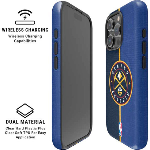 NBA Denver Nuggets Canvas iPhone 16 Pro Magsafe Impact Case